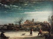 REMBRANDT Harmenszoon van Rijn Winter Landscape oil on canvas